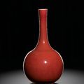 A 'Langyao'-red bottle vase, Qing dynasty, Kangxi period (1662-1722)