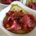 Carpaccio de magret de canard