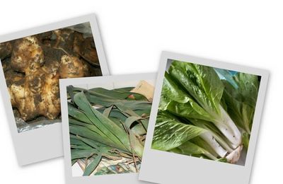 ...Quelques récoltes et recettes en perspective...( jardin de l' amitié)