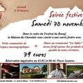 Soirée Festive le samedi 30 novembre 2013 à la Maison du Charolais