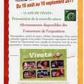 EXPOSITION 15 ANS DE VIVATS à l'OT de CHAZELLES