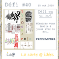 Défis DT Scrap&Co et La carte à idées