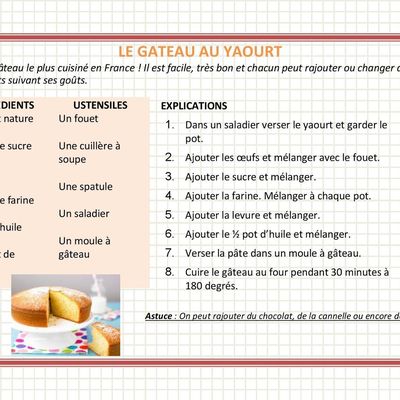 Un gâteau pour le goûter! 
