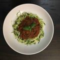 Spaghettis (de courgette) bolognaise paléo IG bas et trop bon ! 