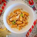...Gnocchis de patate douce, sauce au fromage bleu... (Cyril Lignac, Tous en cuisine)