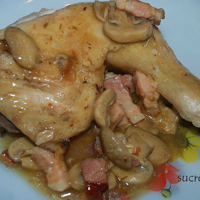 Cuisses de poulet en cocotte