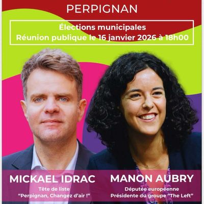 Municipales à Perpignan : Meeting de campagne avec la députée européenne insoumise Manon Aubry