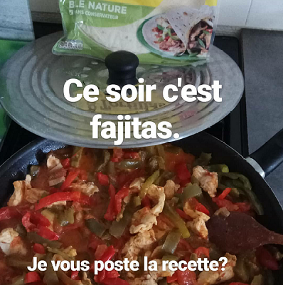 Fajitas aux poulet à la mexicaine