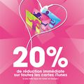 Promotion -20% sur iTunes chez GEANT CASINO