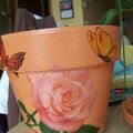 relookage de pots de fleurs