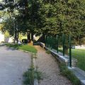 Travaux d'été : installation barrière parking et école du bas - Eté 2015