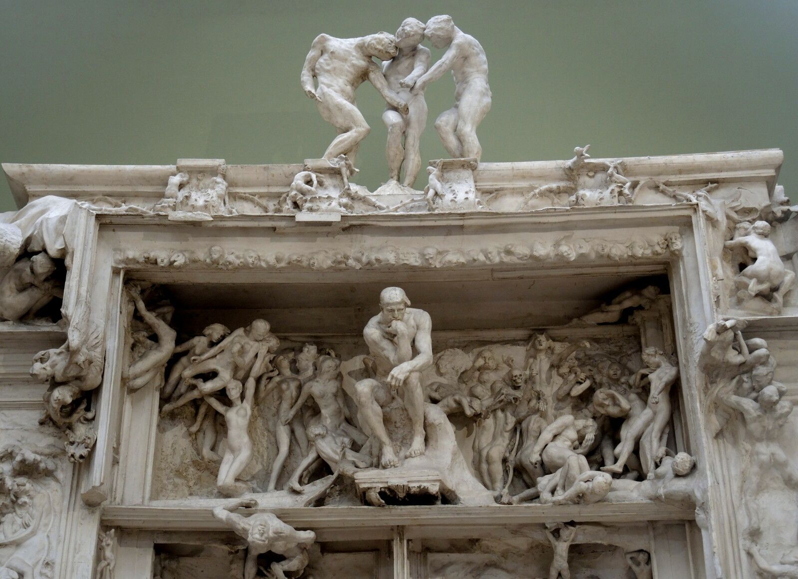 Paris, musée d'Orsay, La porte de l'Enfer, Auguste Rodin, détail (75)