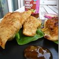 Samossas à l'indienne avec chutney de mangue