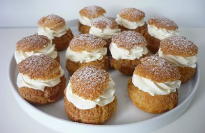 Choux façon chocolat liégeois à la fève tonka