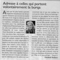 Elisabeth Badinter et la burqa