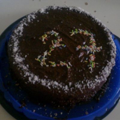gâteau d'anniversaire (génoise) chocolat