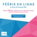 Promotion Féerie en ligne du 20 au 22 novembre !!