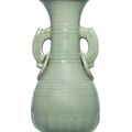 A Longquan celadon pear-shaped vase, yuhuchunping, Southern Song dynasty (1127-1279)