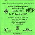Marche Populaire de Grosbliederstroff (Moselle) - 25 janvier 2015