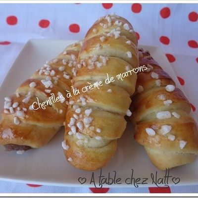 Chenilles à la crème de marrons