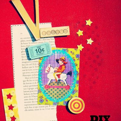 DIY cadeau de naissance ... petit tableau vintage 