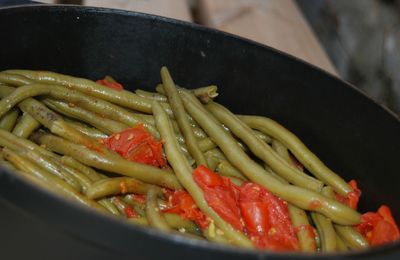 Haricots verts à la tomate