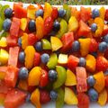 Brochettes de fruits