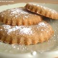 Sablés à la faine de châtaigne et à la purée d'amandes