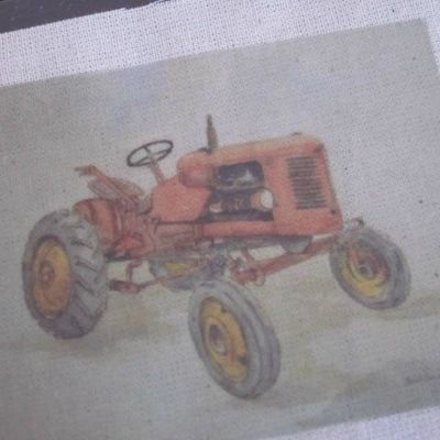 Transfert "Le tracteur rouge"