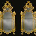 A pair of North Italian late baroque carved giltwood mirrors. Lombardy, probably Milan, mid-18th century - Sotheby's