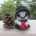 Test crochet - la Faucheuse avec une rose...