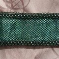 Bracelet vert tissé 