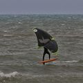 Wingfoil et windsurf au Grau d'Agde le 3 octobre 2020 après-midi