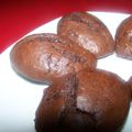 Madeleines au chocolat noir