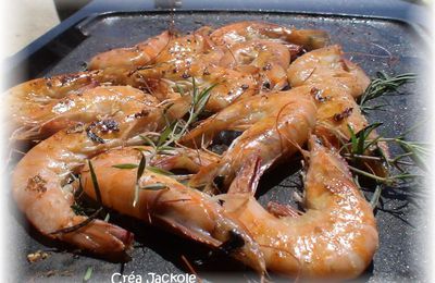 GAMBAS ou CREVETTES AU THYM