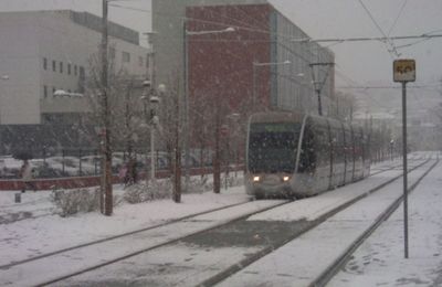 La Neige à Nice quel beau spectacle