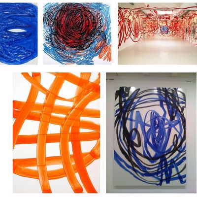 Fond du cahier de vie à la manière d'Otto ZITKO