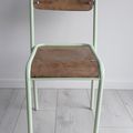 Chaise vintage ! comme promis vert pastel