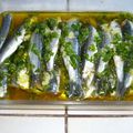 Sardines marinées