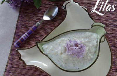 Riz au Lait parfumé au Lilas