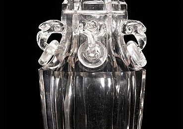 A rock crystal vase and cover, Qing Dynasty, 18th Century