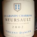 domaine Vincent Dancer 2002 meursault "les grands charrons"