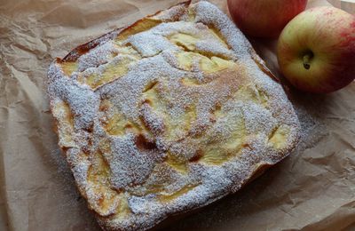 Gâteau flan aux pommes