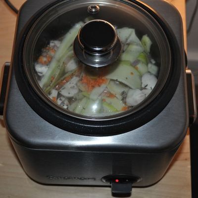 Meli melo de legumes au rice cooker