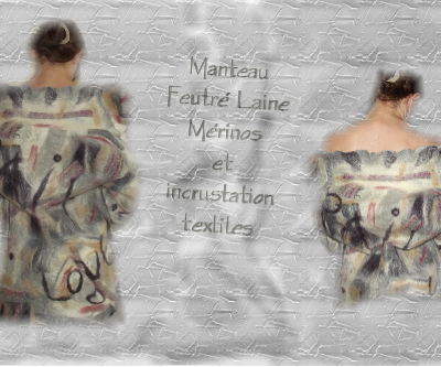 Manteau feutré en laine mérinos