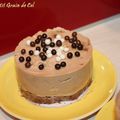 Cheesecake sans cuisson aux Daims & coeur Framboise