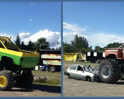 Adriel et ses potes au Monster Truck