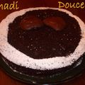 Gateau moelleux poires et chocolat