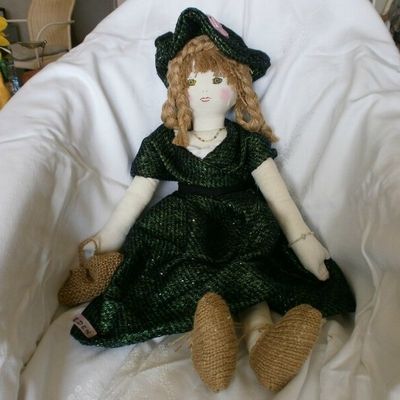 EDEN poupée de chiffon fait main 70 cm de hauteur