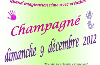 Aujourd'hui, c'est salon "mains créatives" à Champagné